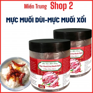 2 HỦ MỰC MUỐI DÙI- MỰC MUỐI KHO  THỊT