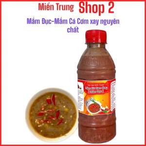 1 CHAI MẮM ĐỤC- MẮM CÁ XAY NGUYÊN CHẤT ( 350G/ 1 CHAI )