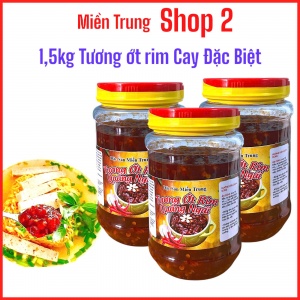 3 HỦ TƯƠNG ỚT RIM CAY ĐẶC BIỆT ( 500G/ 1 HỦ )